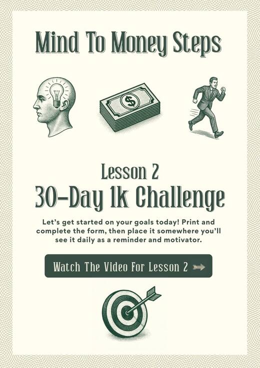 Lesson 2 Action Sheet: 30-Day $1K Challenge